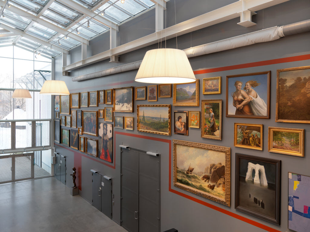 Artwall in the hallway